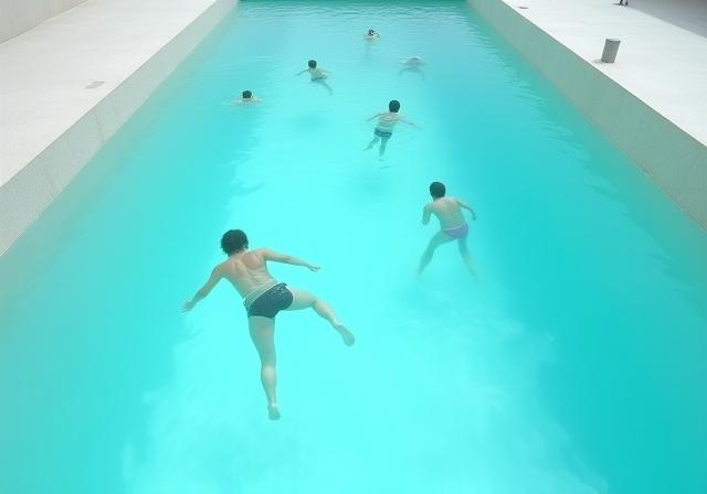 The famous swimming pool illusion at the 21st Century Museum of Contemporary Art, Kanazawa.
